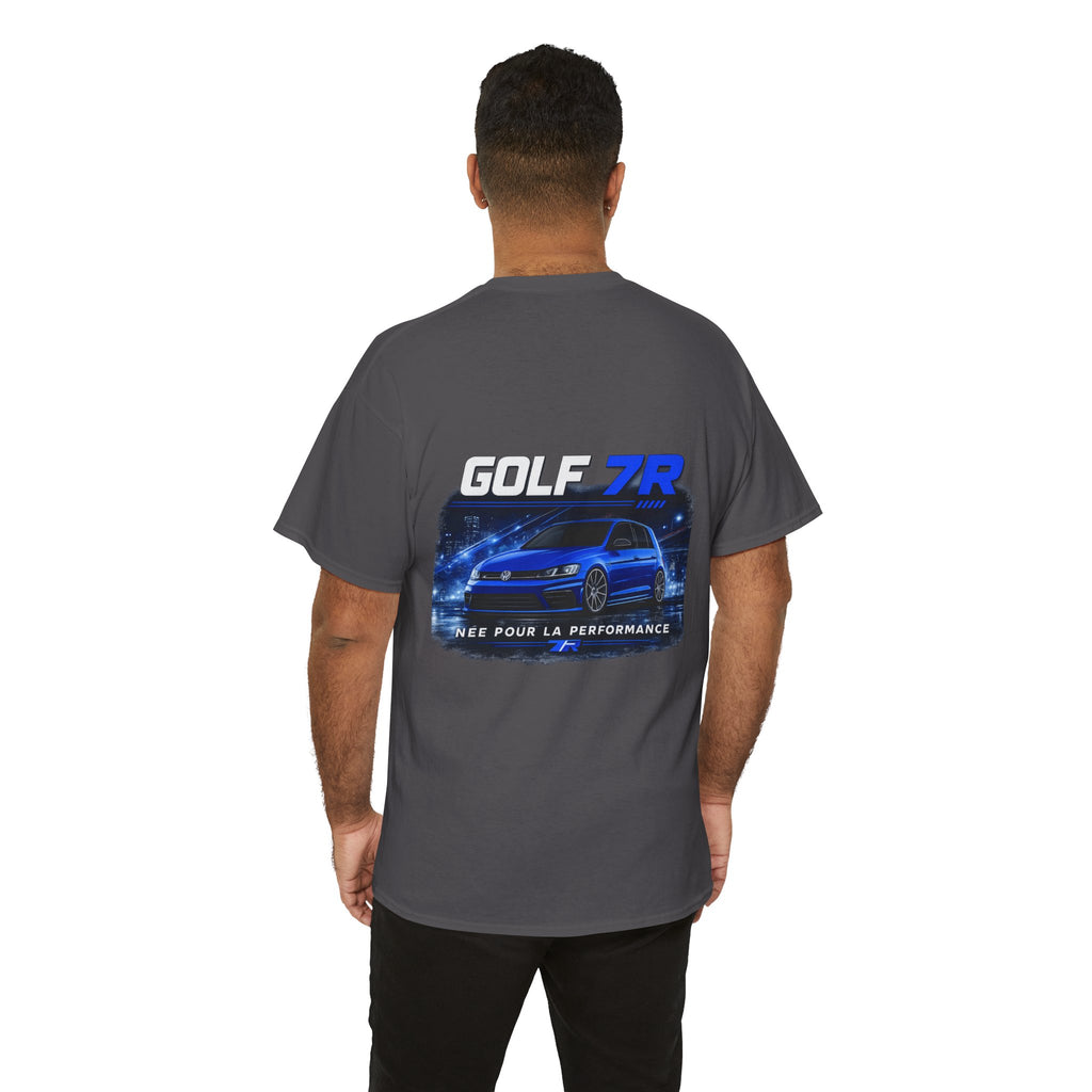 Golf 7R T-Shirt — Blue Performance VW Golf Graphic Tee