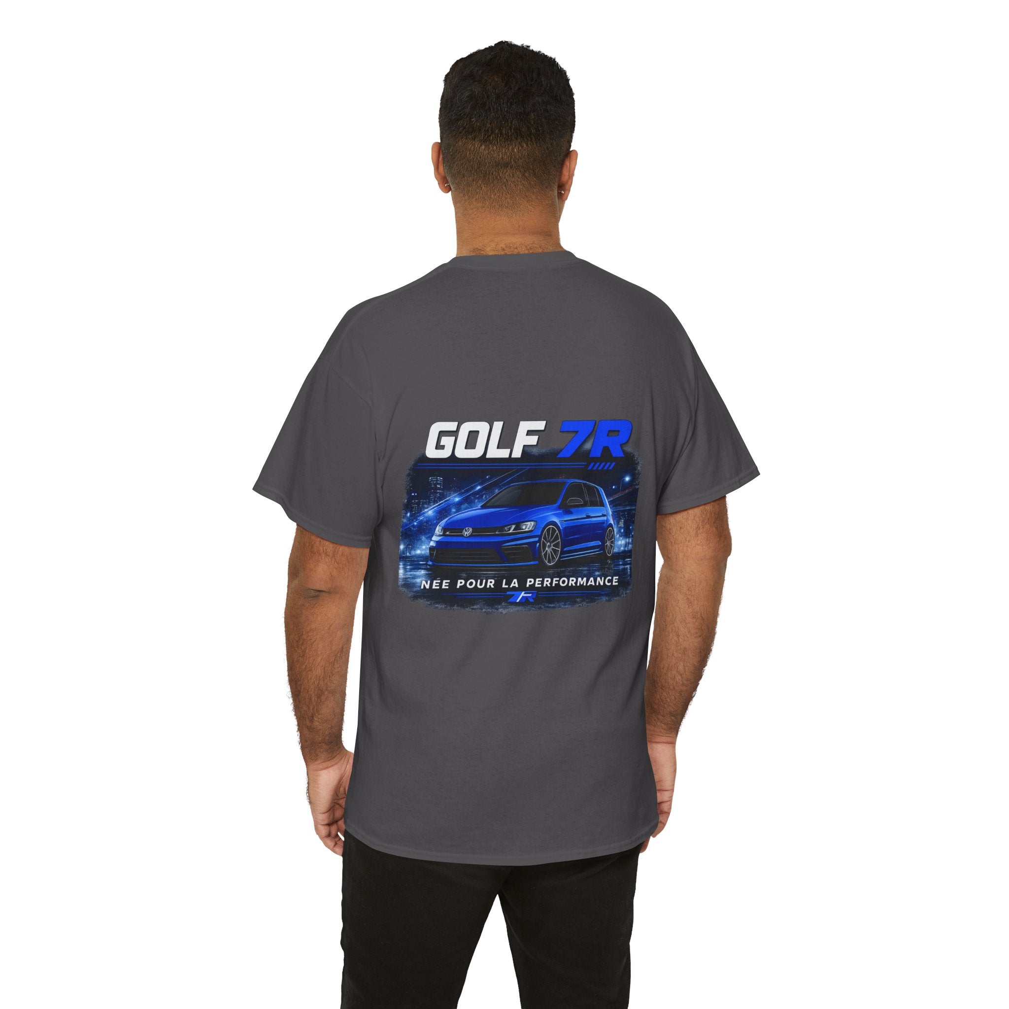 Golf 7R T-Shirt — Blue Performance VW Golf Graphic Tee