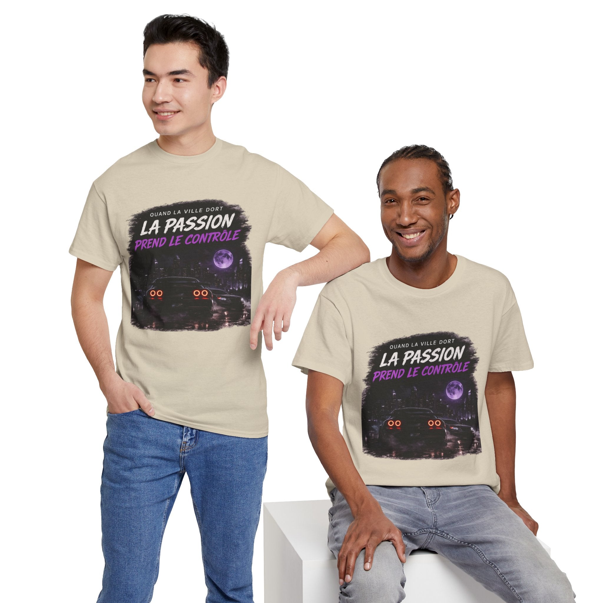 La Passion Prend Le Contrôle Tee — Retro Night Drive Graphic T-Shirt