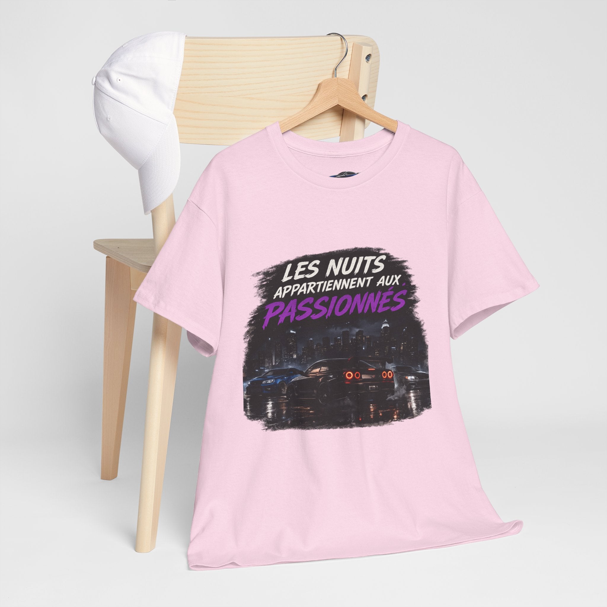 Les Nuits Appartiennent aux Passionnés T-Shirt — Night Drive Retro Racing Tee