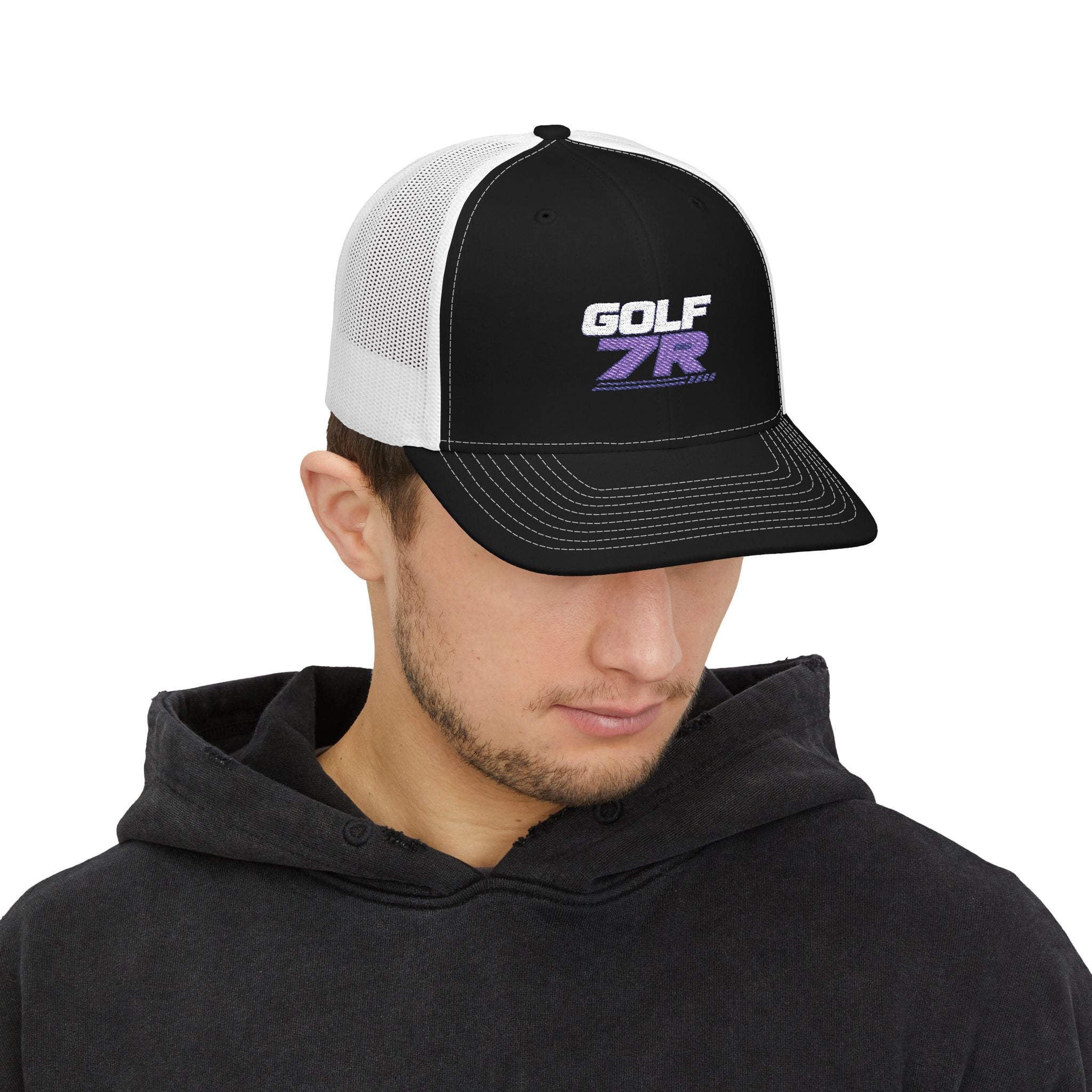 Trucker Cap — Retro 'GOLF ZR' Mesh Snapback Hat