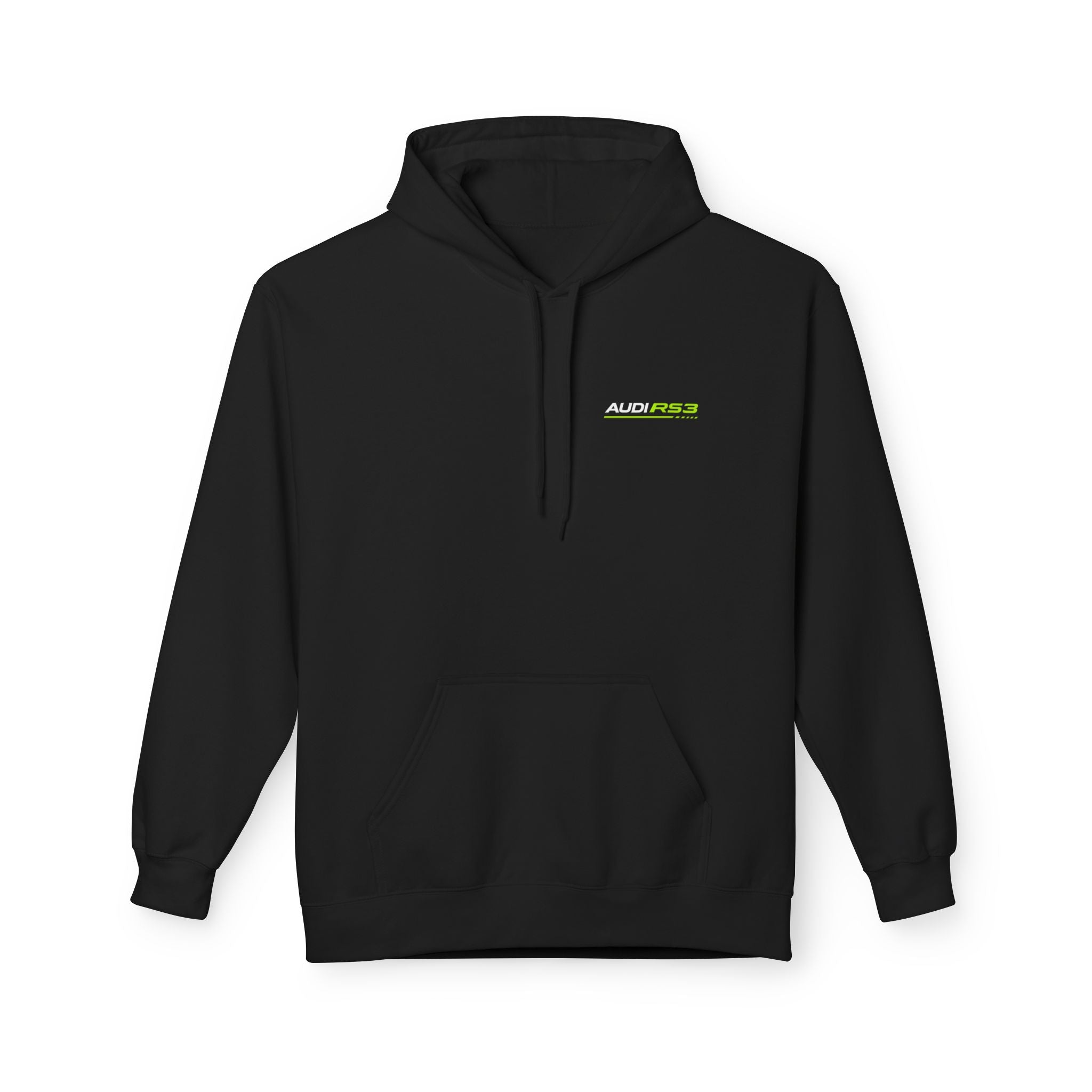 Audi RS3 Hoodie — Neon Green Sport Car Graphic Sweatshirt