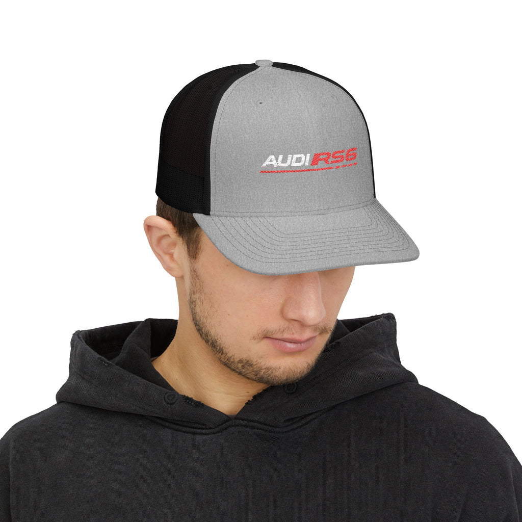 Audi RS6 Trucker Cap - Mesh Snapback Hat for Car Enthusiasts
