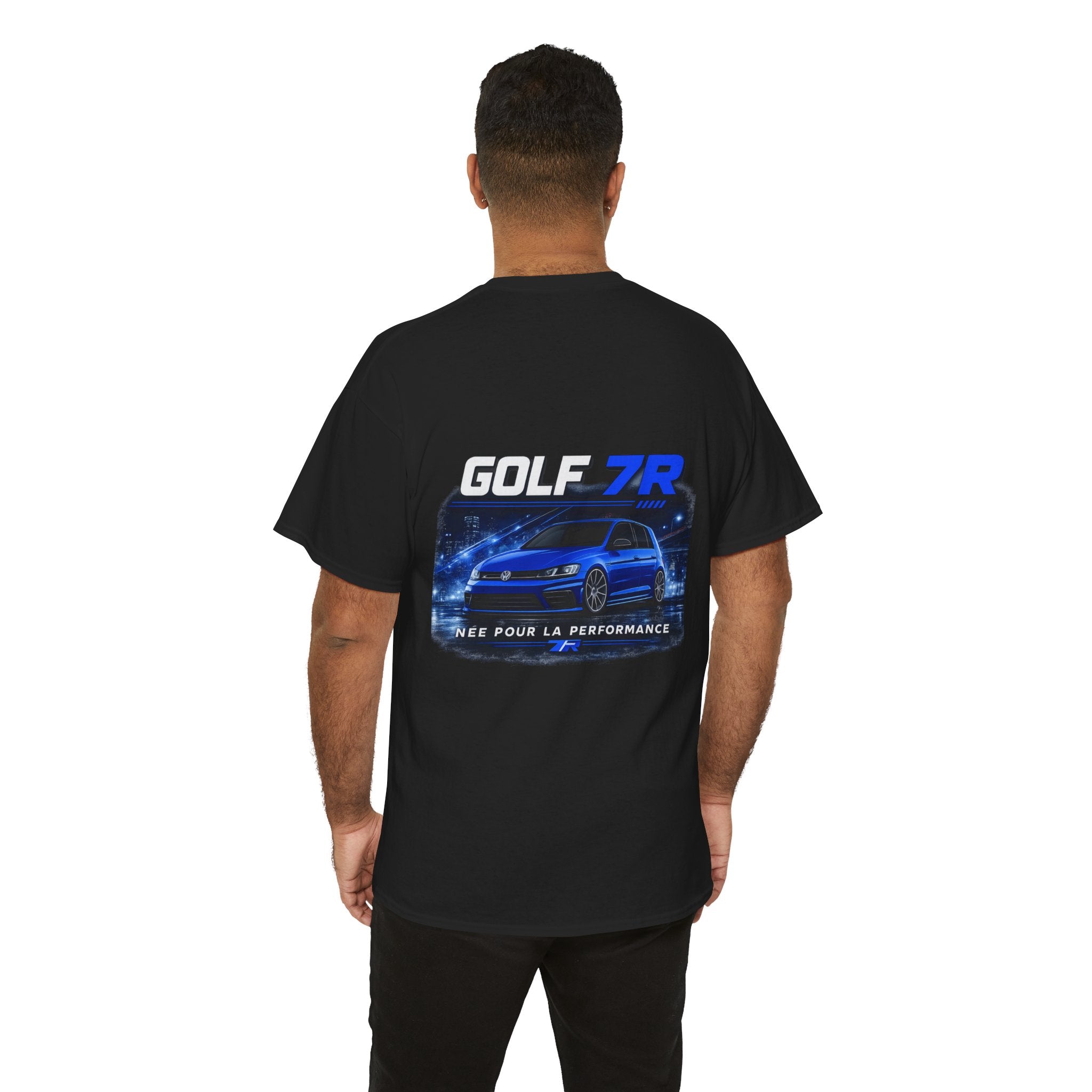 Golf 7R T-Shirt — Blue Performance VW Golf Graphic Tee