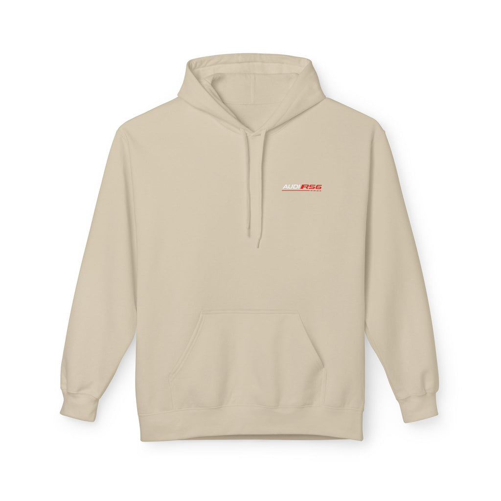 Audi RS6 Hoodie — Retro Night Skyline Car Graphic Sweatshirt