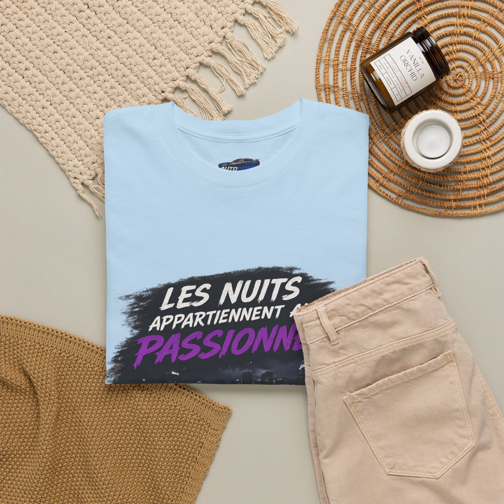 Les Nuits Appartiennent aux Passionnés T-Shirt — Night Drive Retro Racing Tee
