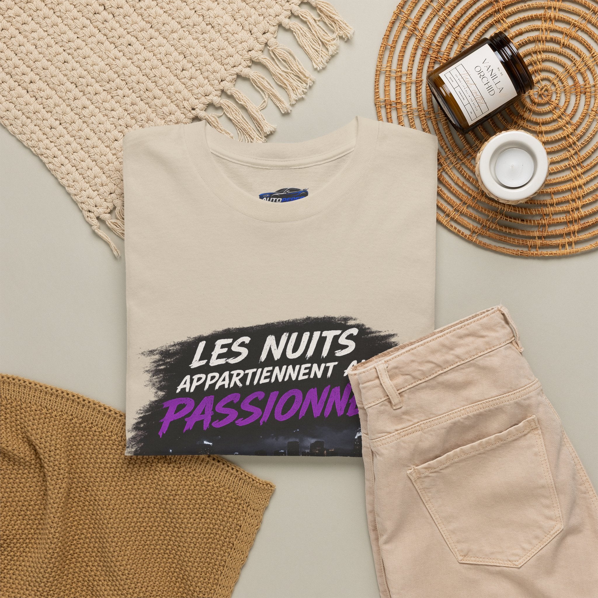 Les Nuits Appartiennent aux Passionnés T-Shirt — Night Drive Retro Racing Tee