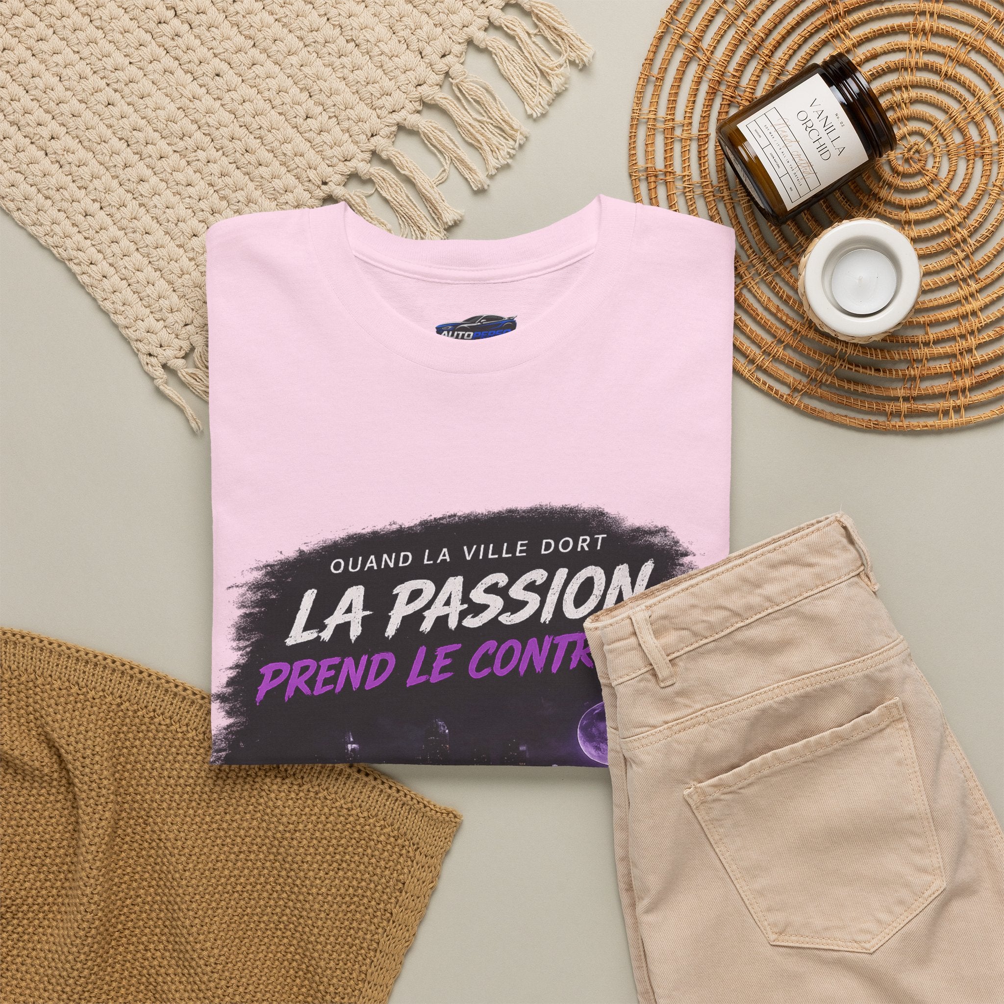 La Passion Prend Le Contrôle Tee — Retro Night Drive Graphic T-Shirt