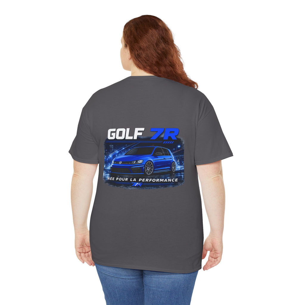 Golf 7R T-Shirt — Blue Performance VW Golf Graphic Tee