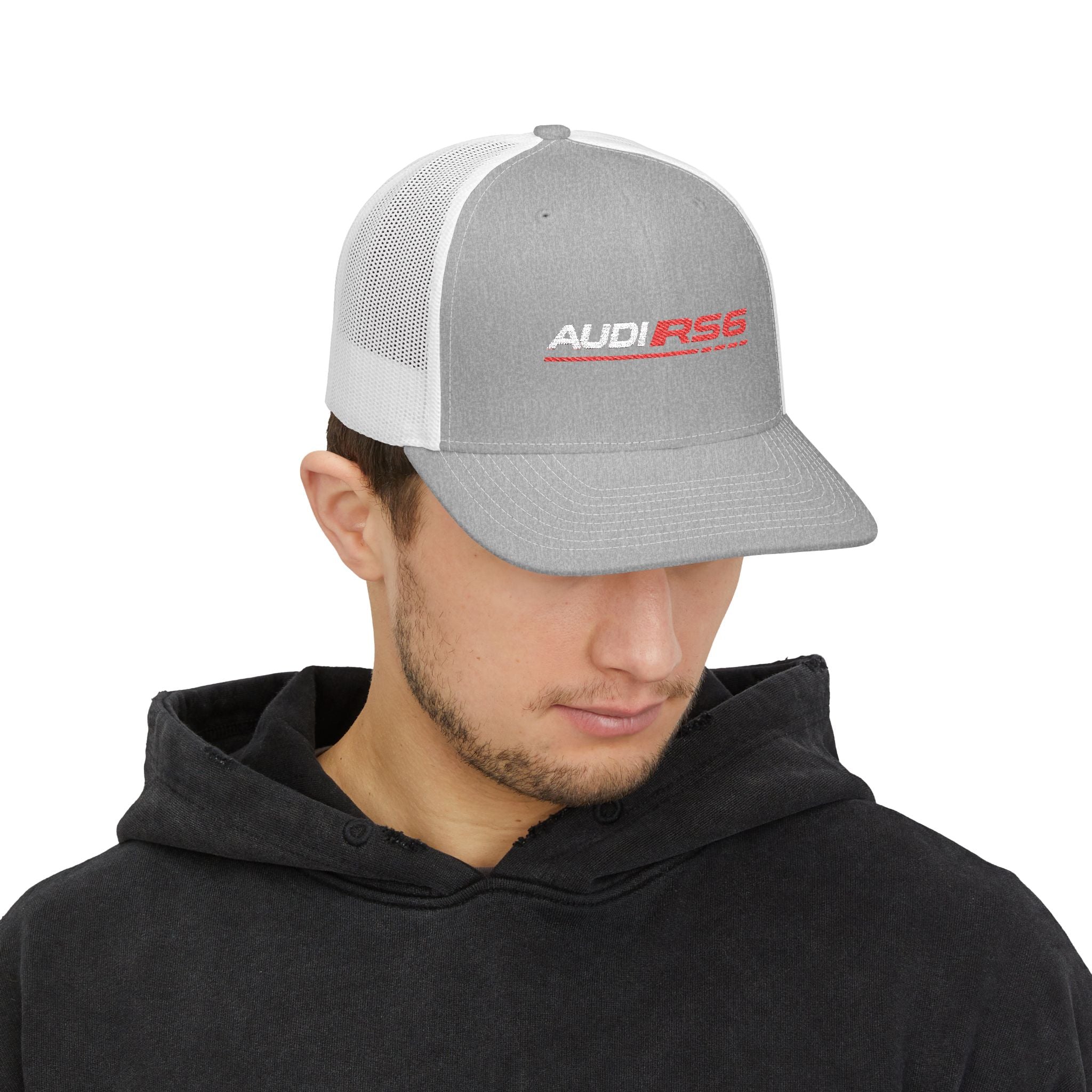 Audi RS6 Trucker Cap - Mesh Snapback Hat for Car Enthusiasts
