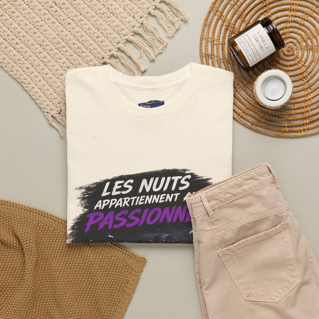 Les Nuits Appartiennent aux Passionnés T-Shirt — Night Drive Retro Racing Tee