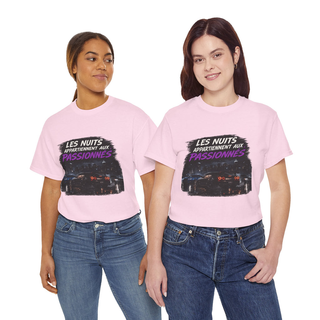 Les Nuits Appartiennent aux Passionnés T-Shirt — Night Drive Retro Racing Tee