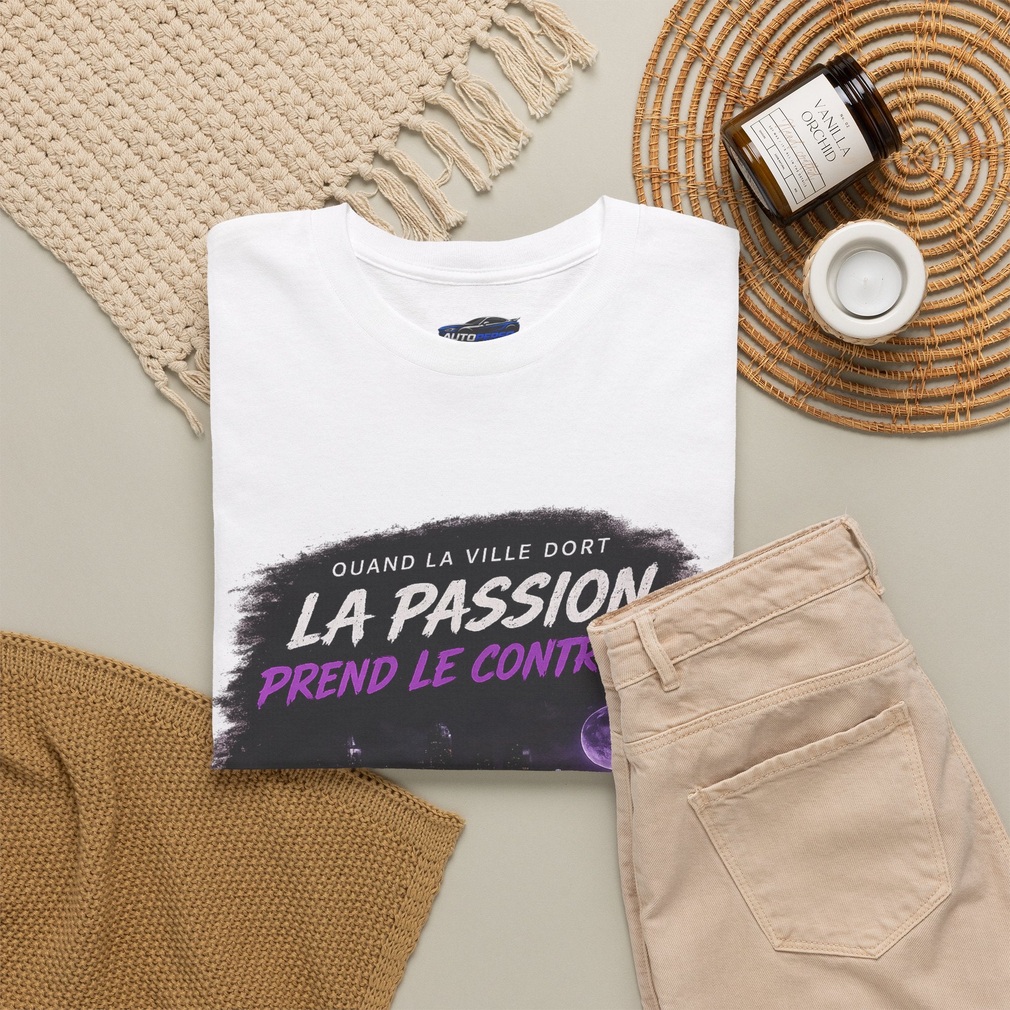 La Passion Prend Le Contrôle Tee — Retro Night Drive Graphic T-Shirt