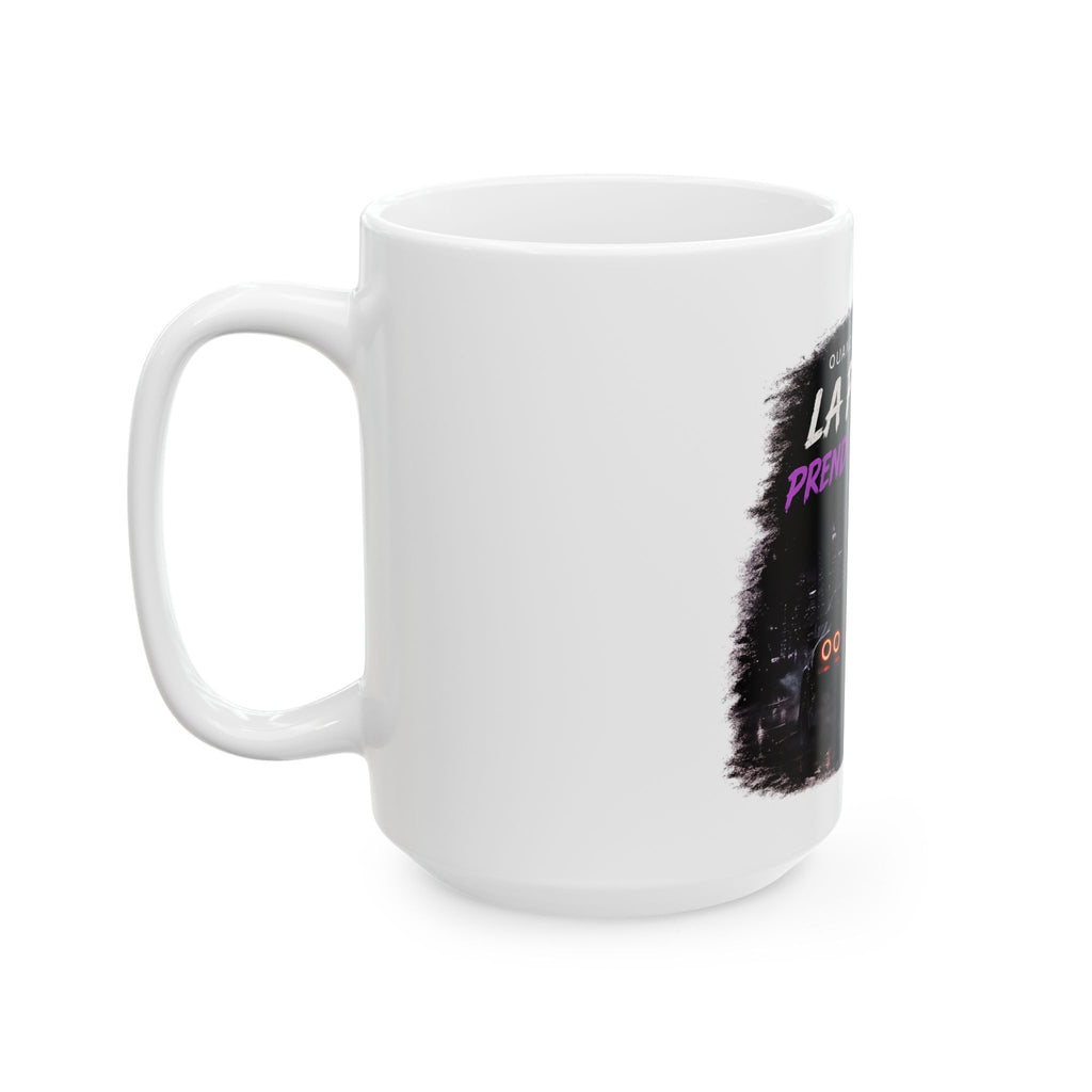 La Passion Ceramic Mug — French Night Drive Quote (Quand la ville dort)