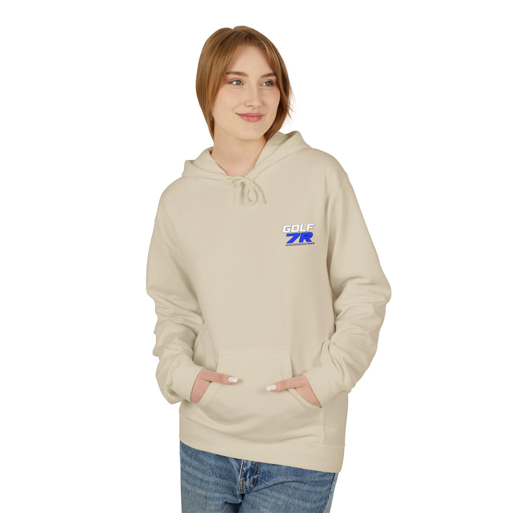 Golf 7R Performance Hoodie — Blue GTI-Inspired Car Graphic Hooded Sweatshirt