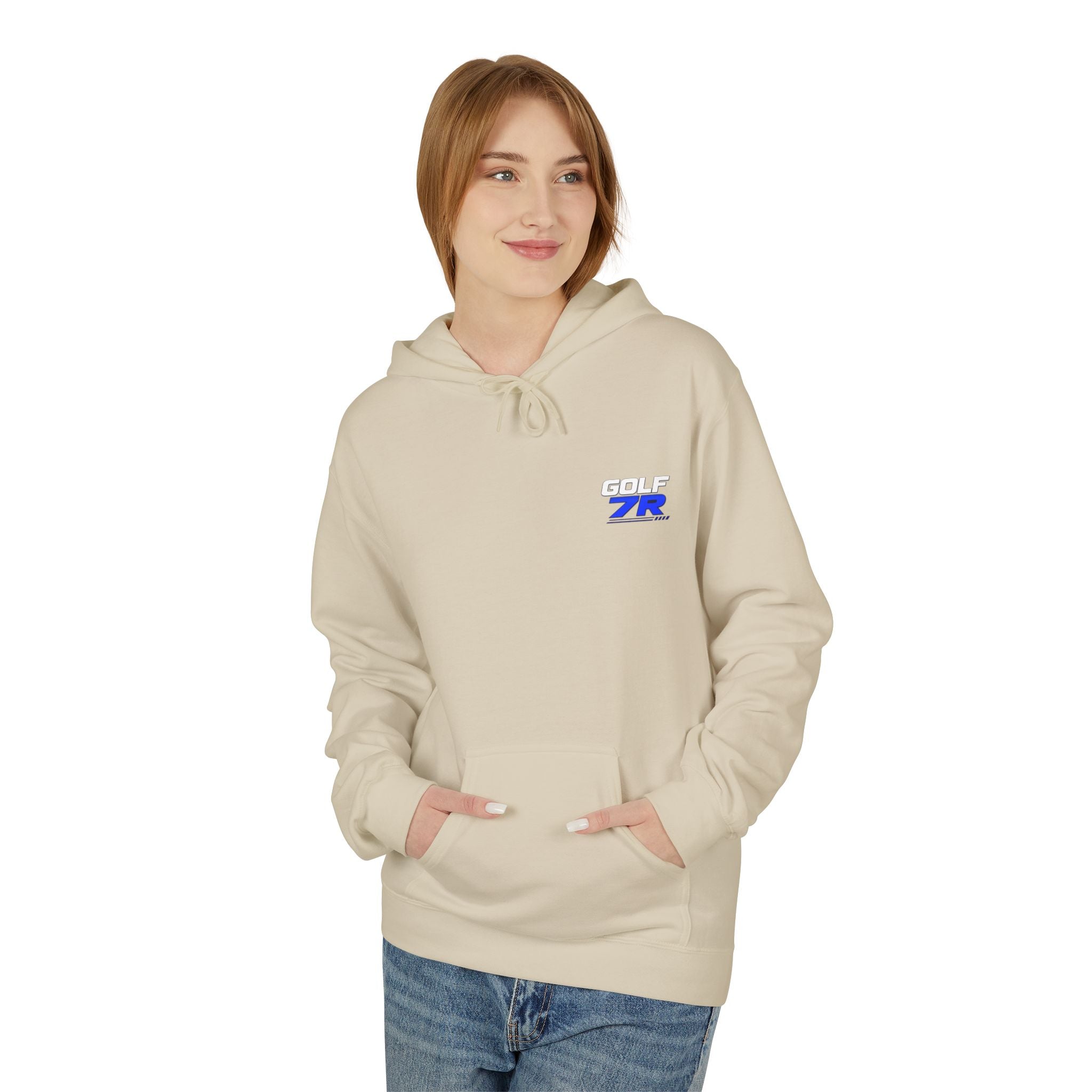 Golf 7R Performance Hoodie — Blue GTI-Inspired Car Graphic Hooded Sweatshirt