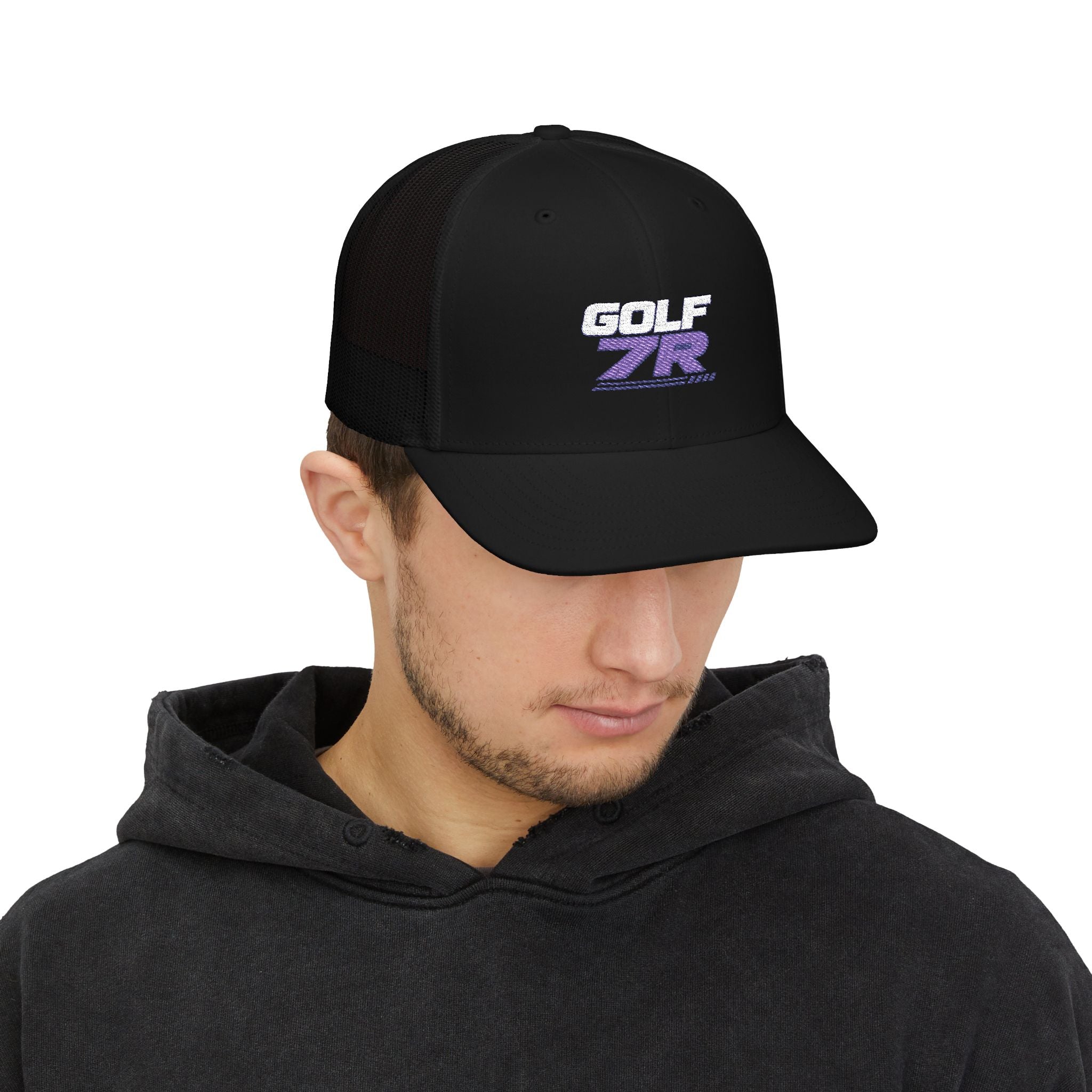 Trucker Cap — Retro 'GOLF ZR' Mesh Snapback Hat