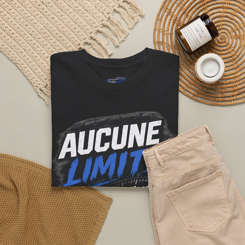 Aucune Limite Tee — French 'No Limits' Speedometer Graphic T-Shirt
