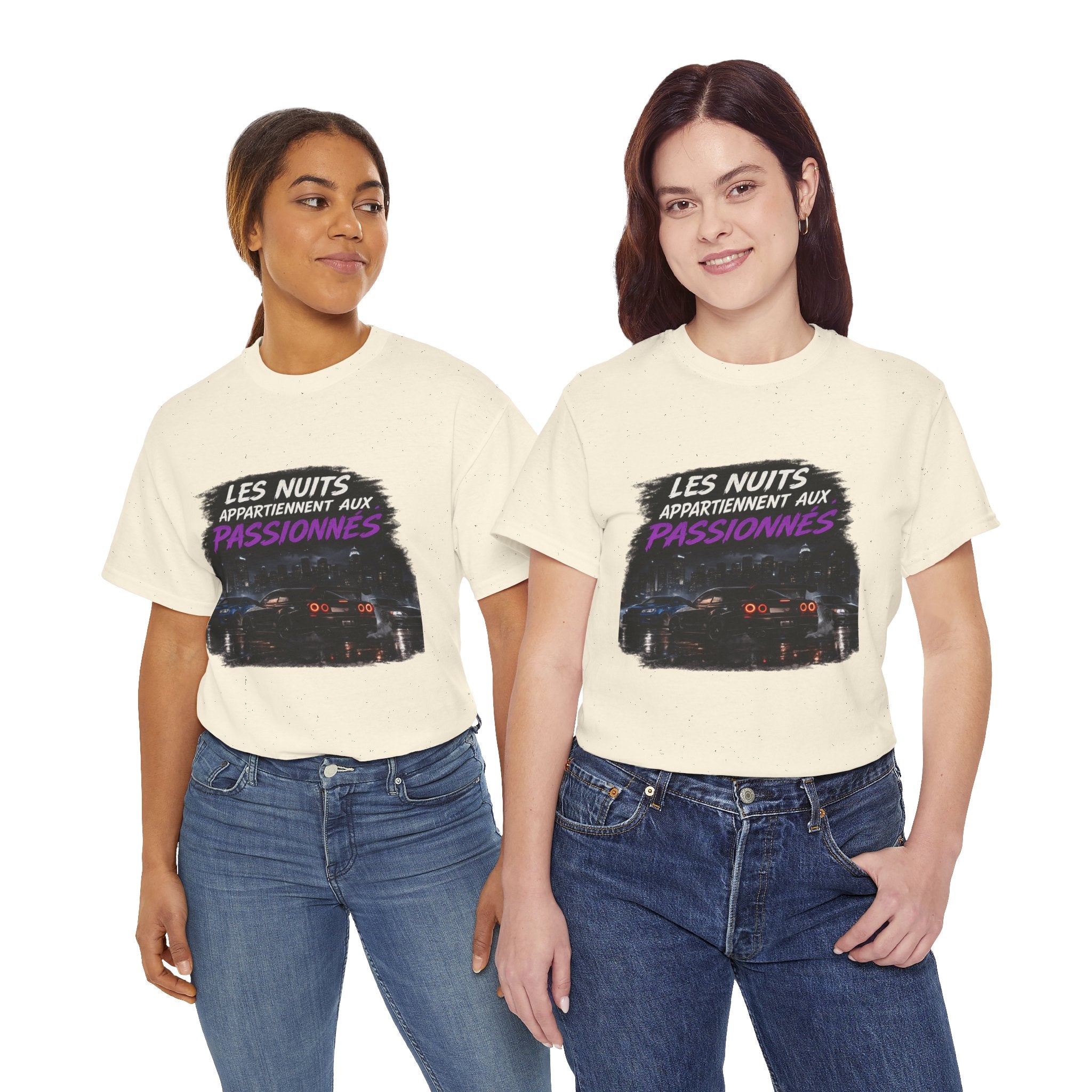 Les Nuits Appartiennent aux Passionnés T-Shirt — Night Drive Retro Racing Tee