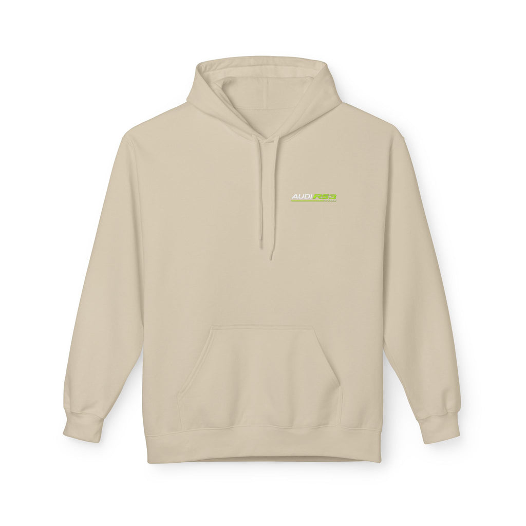 Audi RS3 Hoodie — Neon Green Sport Car Graphic Sweatshirt