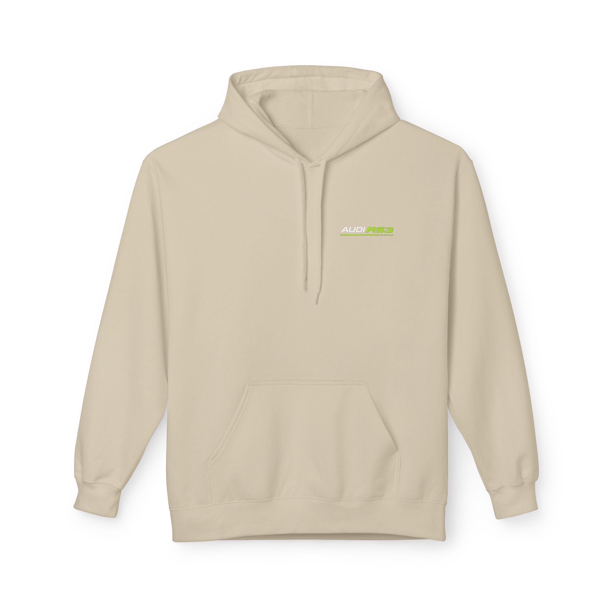 Audi RS3 Hoodie — Neon Green Sport Car Graphic Sweatshirt
