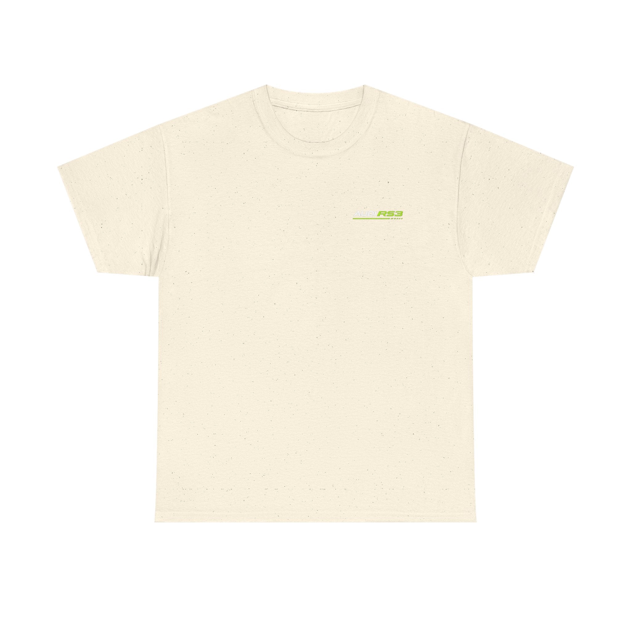 Audi RS3 Graphic Tee — Neon Green Sports Car Back Print