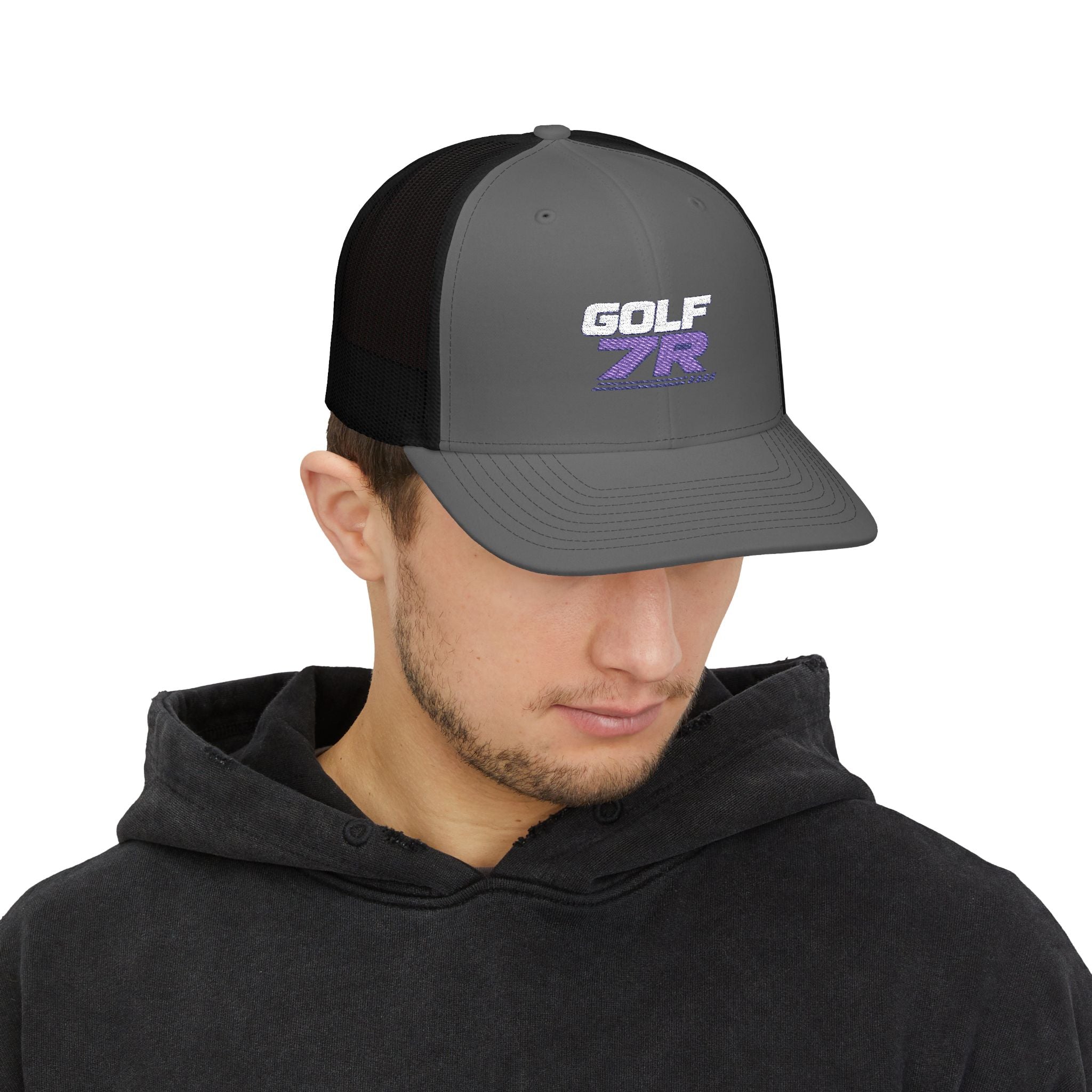 Trucker Cap — Retro 'GOLF ZR' Mesh Snapback Hat