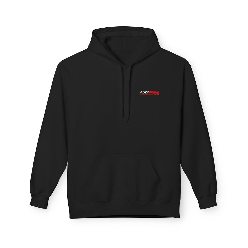 Audi RS6 Hoodie — Retro Night Skyline Car Graphic Sweatshirt