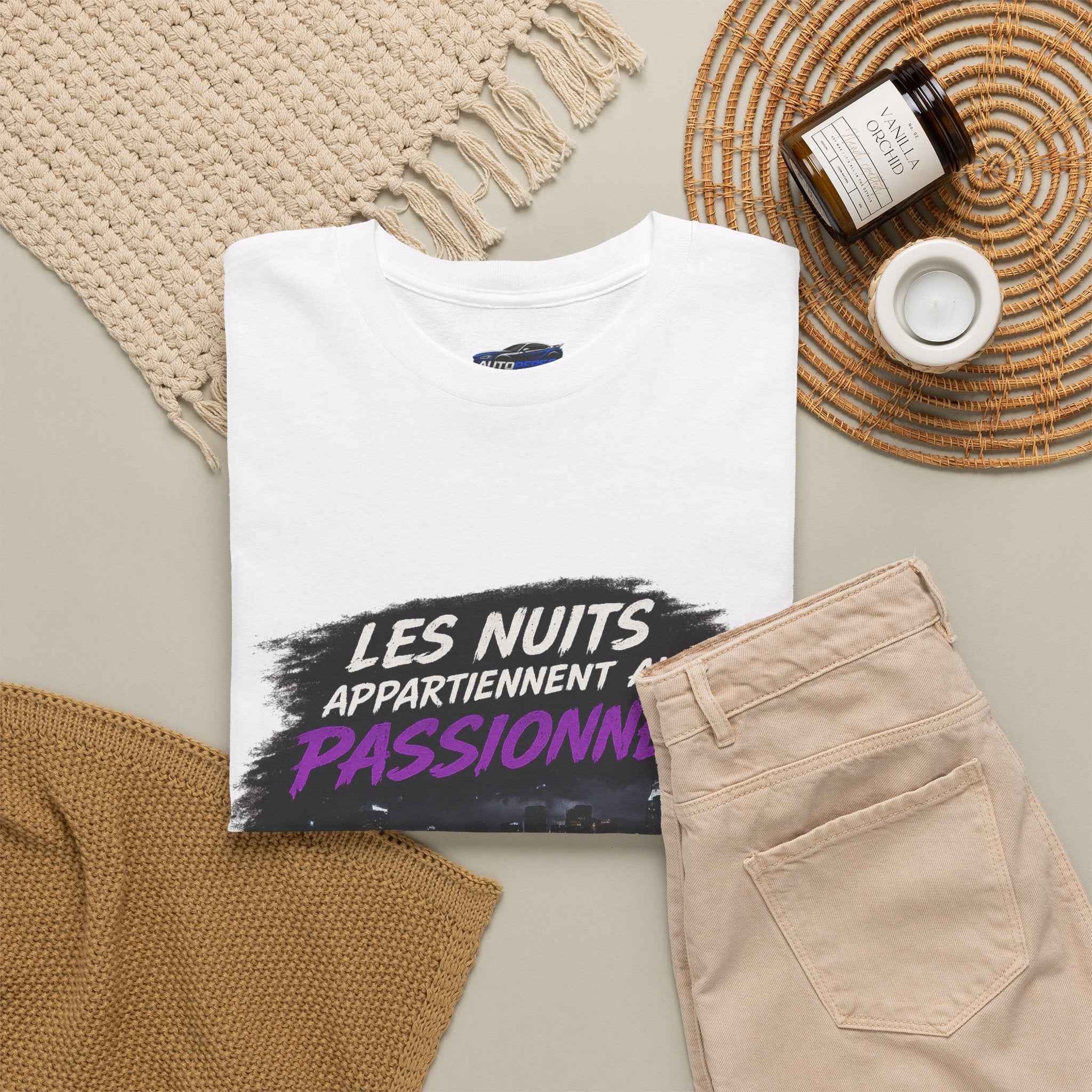 Les Nuits Appartiennent aux Passionnés T-Shirt — Night Drive Retro Racing Tee